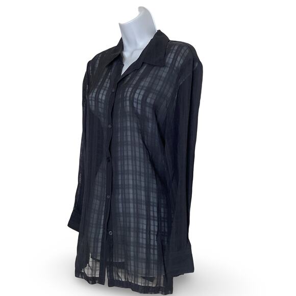 Norton McNaughton Sheer Button Down - Picture 2 of 5